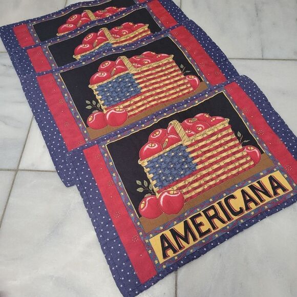 Americana Flags Prints Placemats for Table Mats Set Of 4 - Picture 1 of 12